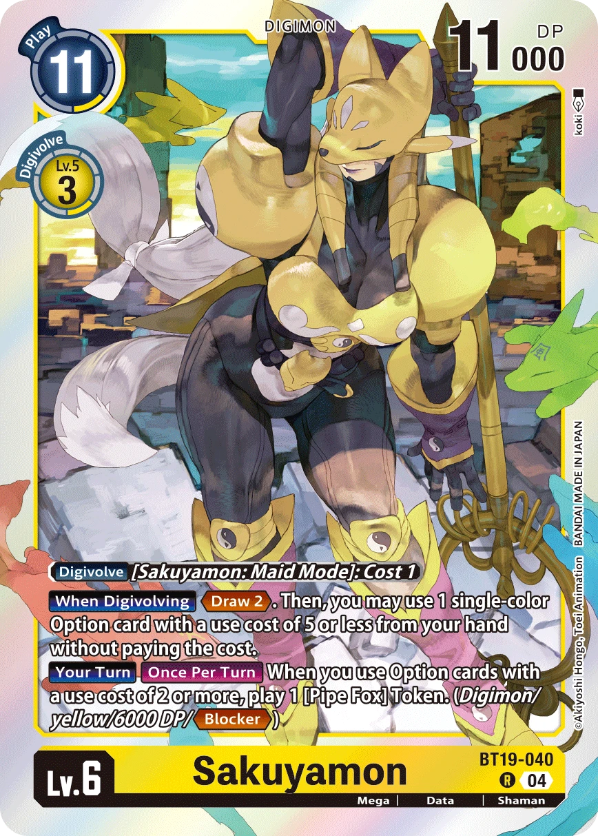 Digimon Card Game Sammelkarte BT19-040 Sakuyamon