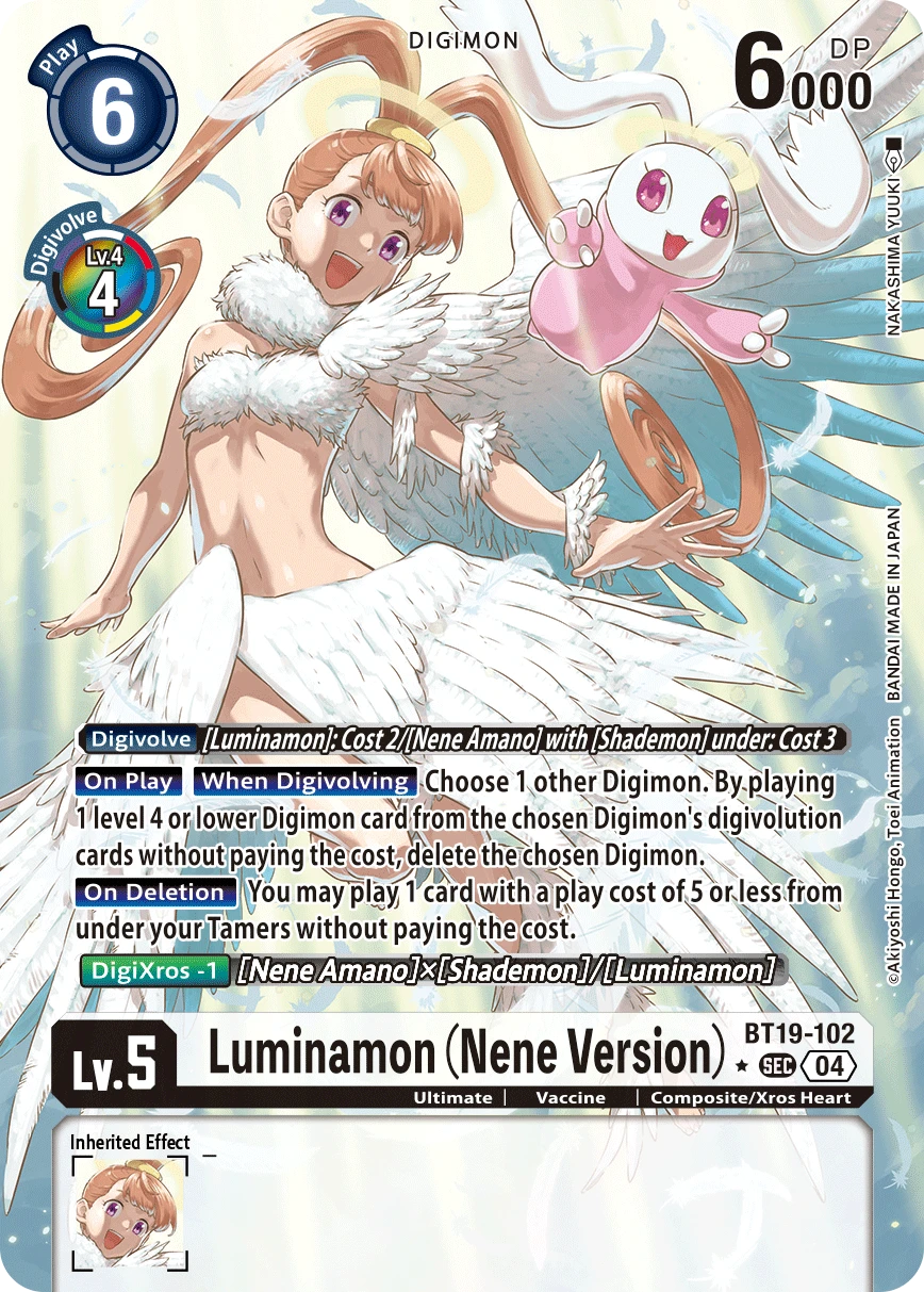 Digimon Card Game Sammelkarte BT19-102 Luminamon (Nene Version) alternatives Artwork 1