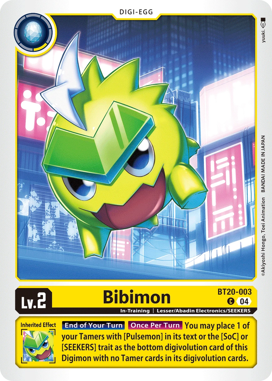 Digimon Card Game Sammelkarte BT20-003 Bibimon