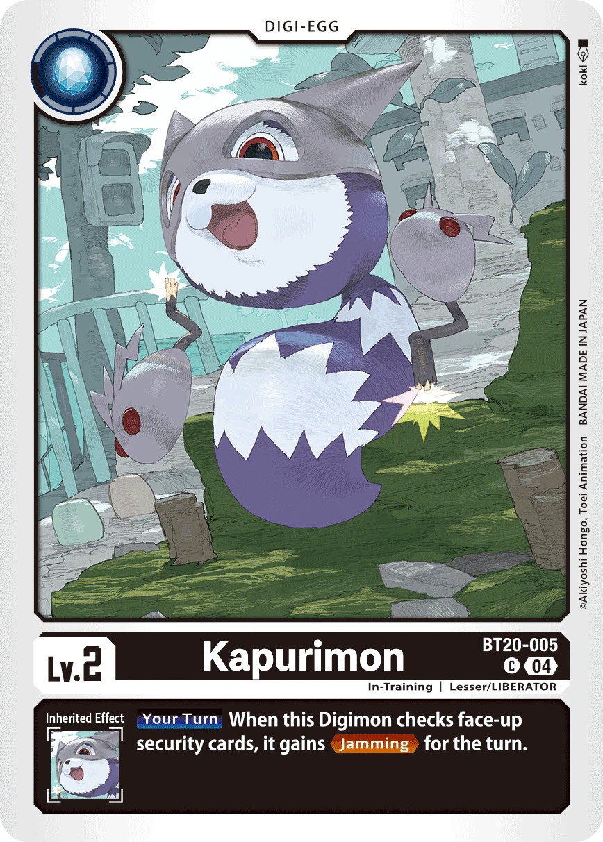 Digimon Card Game Sammelkarte BT20-005 Kapurimon