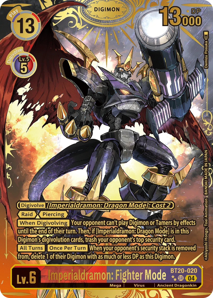 Digimon Card Game Sammelkarte BT20-020 Imperialdramon: Fighter Mode alternatives Artwork 2