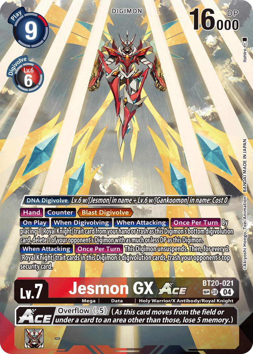 Digimon Card Game Sammelkarte BT20-021 Jesmon GX ACE alternatives Artwork 2