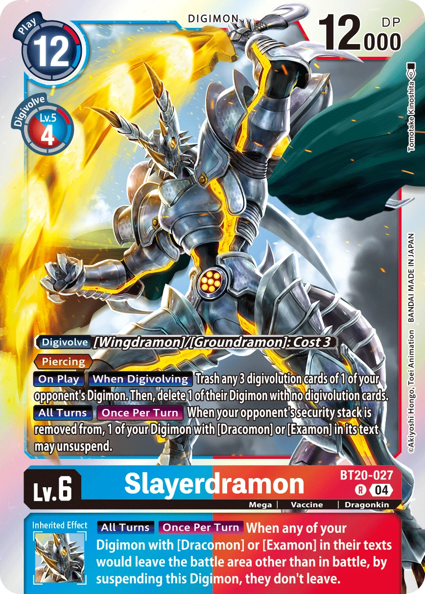 Digimon Card Game Sammelkarte BT20-027 Slayerdramon