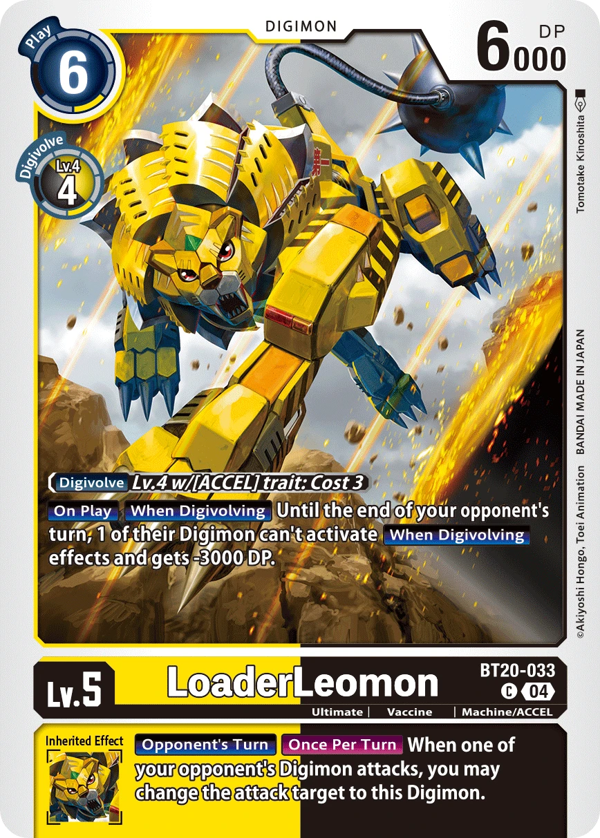 Digimon Card Game Sammelkarte BT20-033 LoaderLeomon