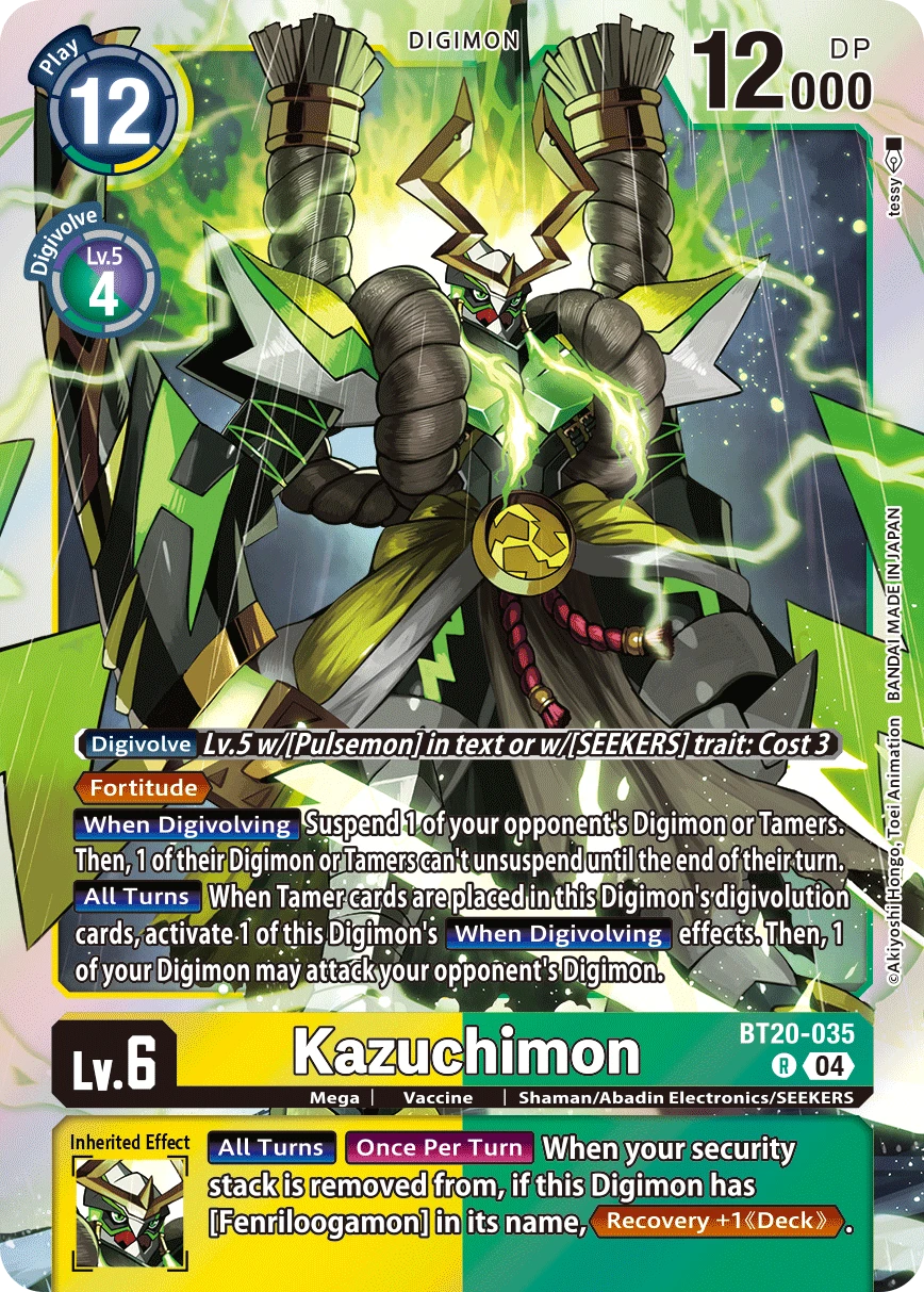 Digimon Card Game Sammelkarte BT20-035 Kazuchimon