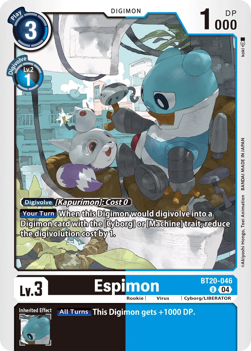 Digimon Card Game Sammelkarte BT20-046 Espimon