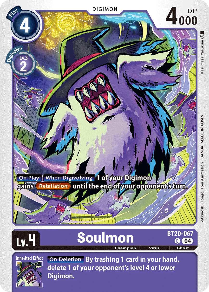 Digimon Card Game Sammelkarte BT20-067 Soulmon