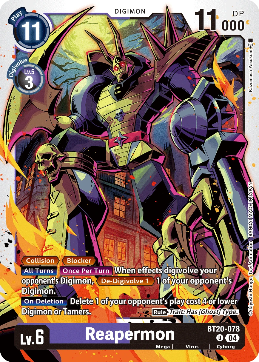 Digimon Card Game Sammelkarte BT20-078 Reapermon