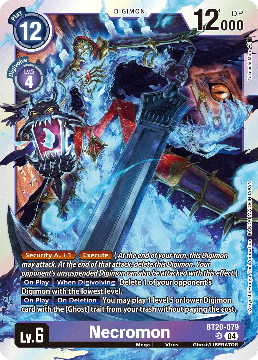 Digimon Card Game Sammelkarte BT20-079 Necromon