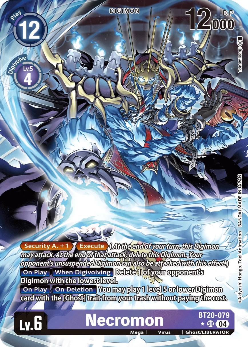 Digimon Card Game Sammelkarte BT20-079 Necromon alternatives Artwork 1