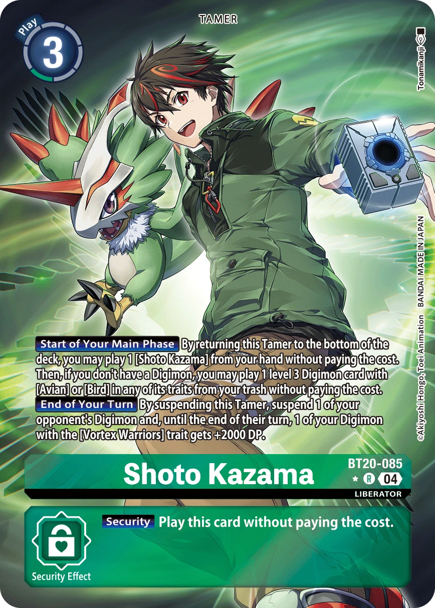 Digimon Card Game Sammelkarte BT20-085 Shoto Kazama alternatives Artwork 1