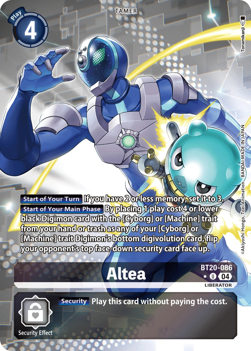 Digimon Card Game Sammelkarte BT20-086 Altea alternatives Artwork 1