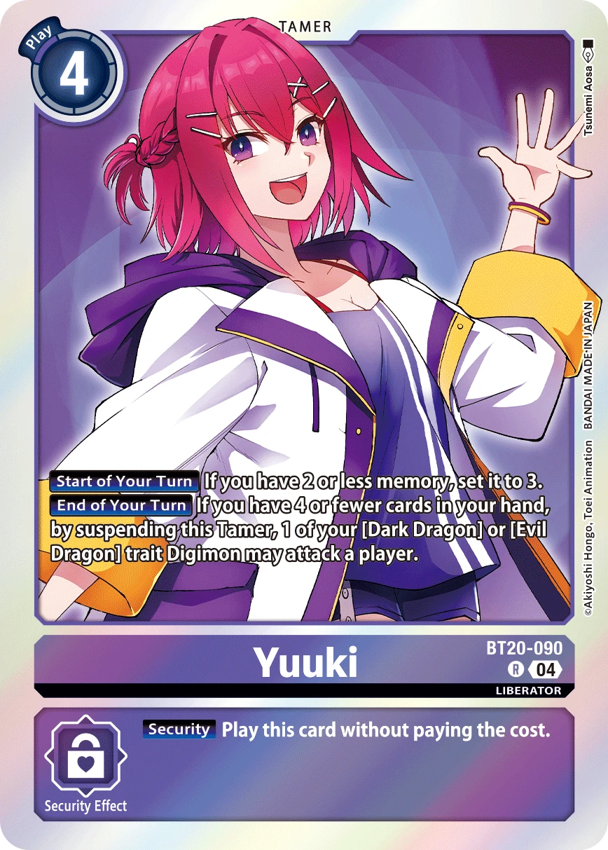 Digimon Card Game Sammelkarte BT20-090 Yuuki