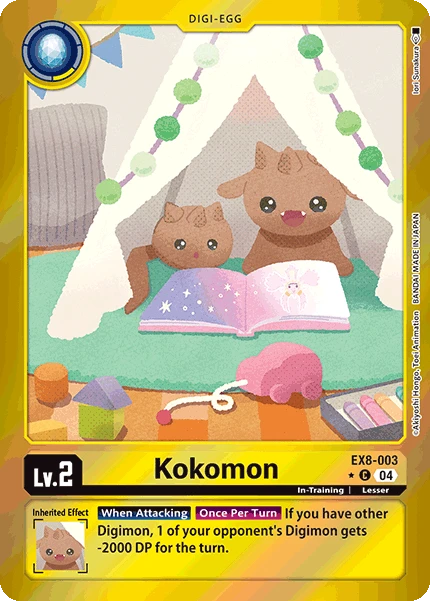 Digimon Card Game Sammelkarte EX8-003 Kokomon alternatives Artwork 1