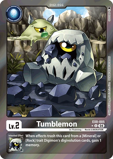 Digimon Card Game Sammelkarte EX8-005 Tumblemon alternatives Artwork 1