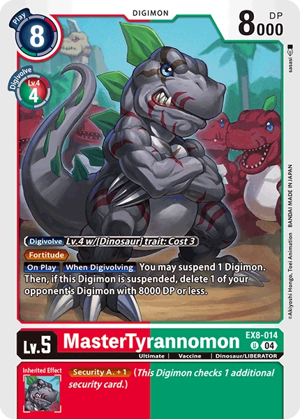 Digimon Card Game Sammelkarte EX8-014 MasterTyrannomon