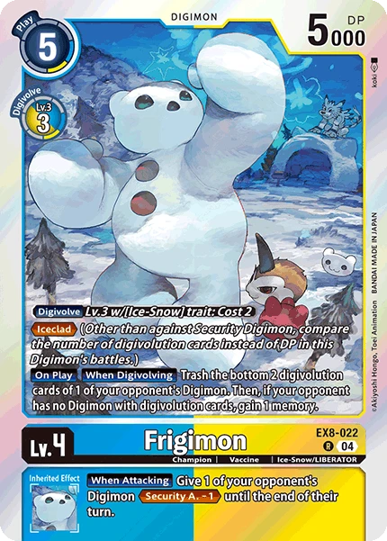 Digimon Card Game Sammelkarte EX8-022 Frigimon