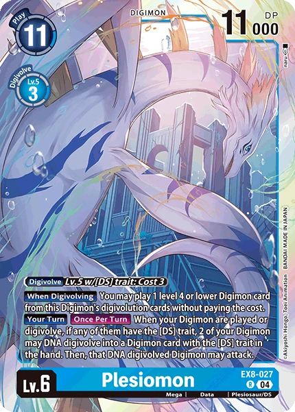 Digimon Card Game Sammelkarte EX8-027 Plesiomon