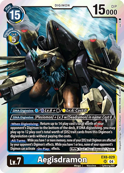 Digimon Card Game Sammelkarte EX8-029 Aegisdramon