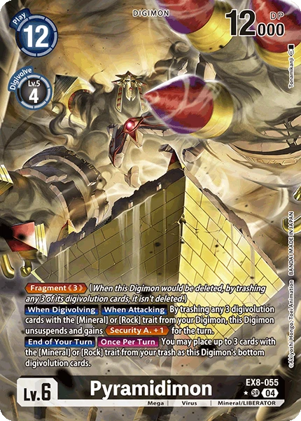 Digimon Card Game Sammelkarte EX8-055 Pyramidimon alternatives Artwork 1