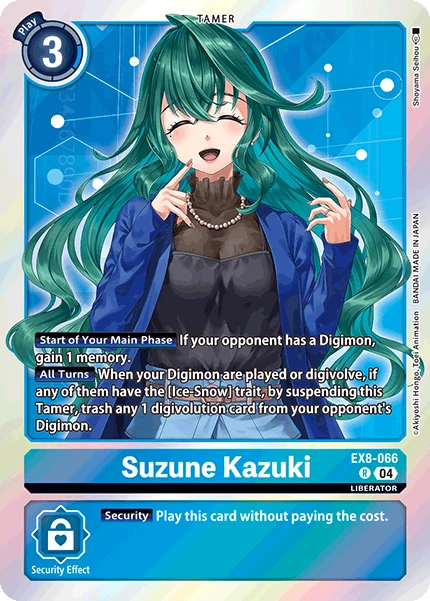 Digimon Card Game Sammelkarte EX8-066 Suzune Kazuki