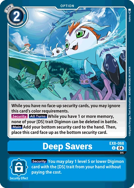 Digimon Card Game Sammelkarte EX8-068 Deep Savers