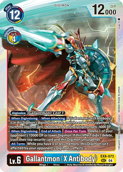 Digimon Card Game Sammelkarte EX8-073 Gallantmon (X Antibody)