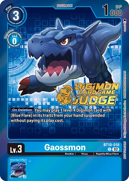 Digimon Card Game Sammelkarte BT10-018 Gaossmon alternatives Artwork 1