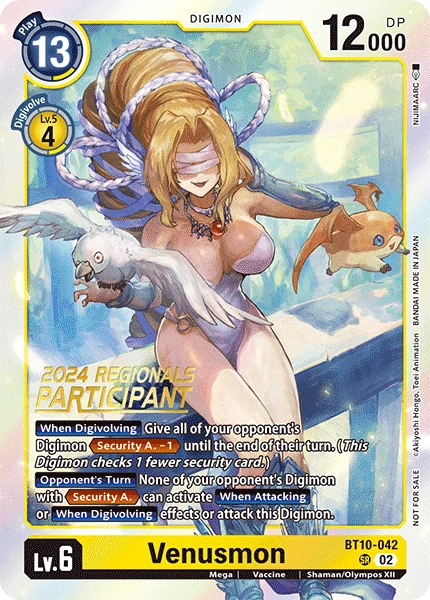 Digimon Card Game Sammelkarte BT10-042 Venusmon alternatives Artwork 2