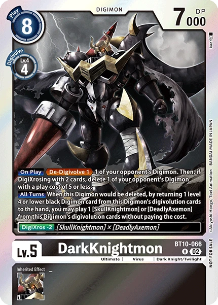 Digimon Card Game Sammelkarte BT10-066 DarkKnightmon alternatives Artwork 1