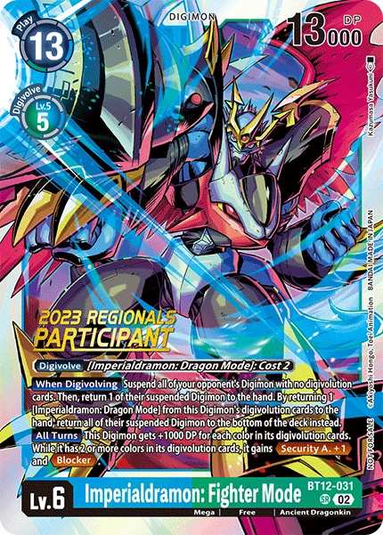 Digimon Card Game Sammelkarte BT12-031 Imperialdramon: Fighter Mode alternatives Artwork 2