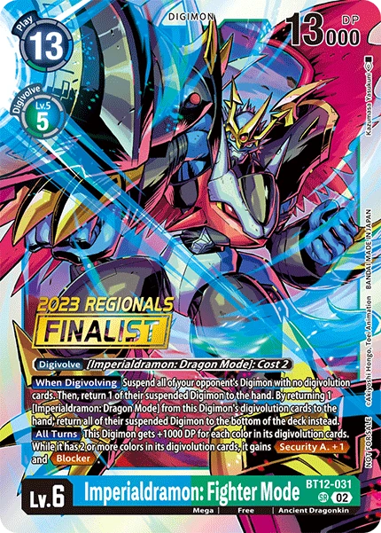 Digimon Card Game Sammelkarte BT12-031 Imperialdramon: Fighter Mode alternatives Artwork 3
