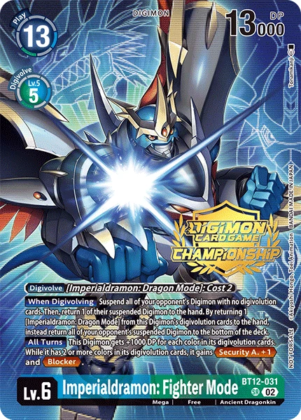 Digimon Card Game Sammelkarte BT12-031 Imperialdramon: Fighter Mode alternatives Artwork 5