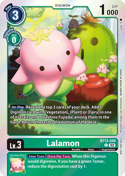 Digimon Card Game Sammelkarte BT13-049 Lalamon alternatives Artwork 1