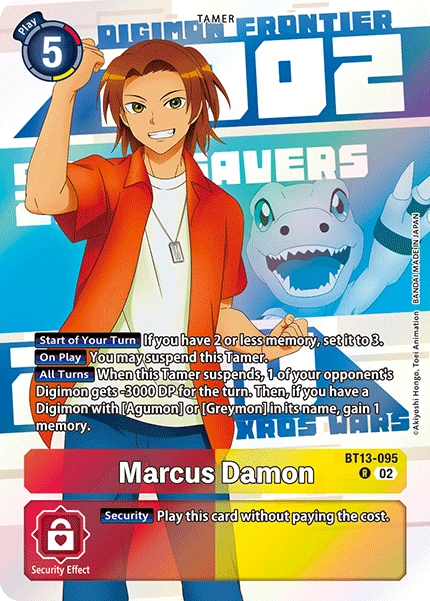 Digimon Card Game Sammelkarte BT13-095 Marcus Damon alternatives Artwork 2