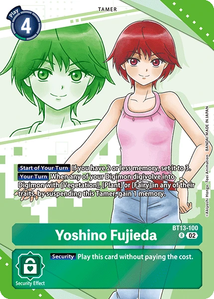 Digimon Card Game Sammelkarte BT13-100 Yoshino Fujieda alternatives Artwork 2