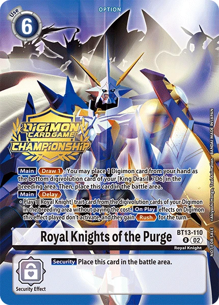 Digimon Card Game Sammelkarte BT13-110 Royal Knights of the Purge alternatives Artwork 2