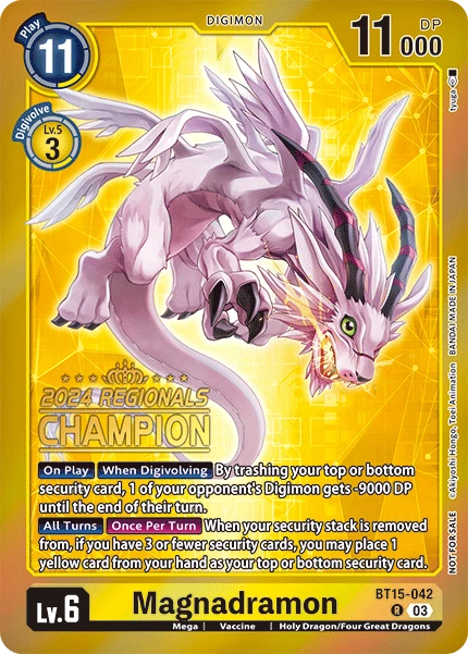 Digimon Card Game Sammelkarte BT15-042 Magnadramon alternatives Artwork 3