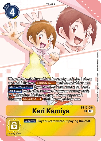Digimon Card Game Sammelkarte BT15-084 Kari Kamiya alternatives Artwork 2