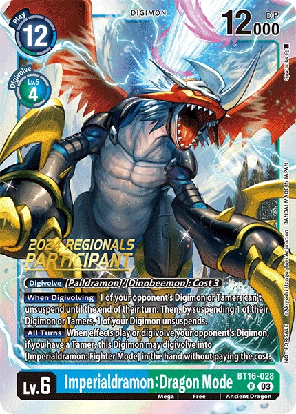 Digimon Card Game Sammelkarte BT16-028 Imperialdramon: Dragon Mode alternatives Artwork 2