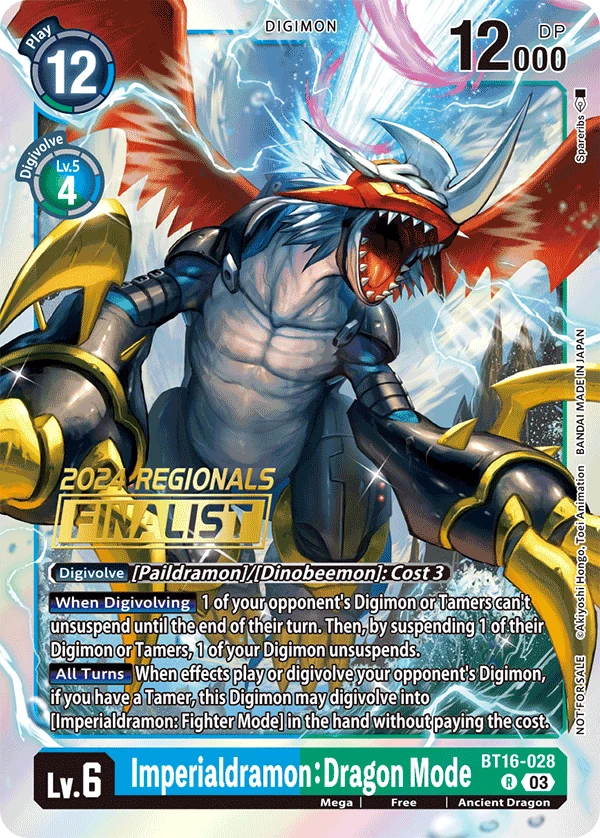 Digimon Card Game Sammelkarte BT16-028 Imperialdramon: Dragon Mode alternatives Artwork 3