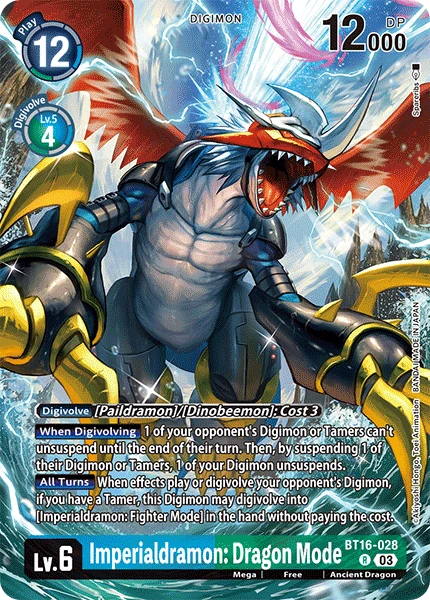 Digimon Card Game Sammelkarte BT16-028 Imperialdramon: Dragon Mode alternatives Artwork 5