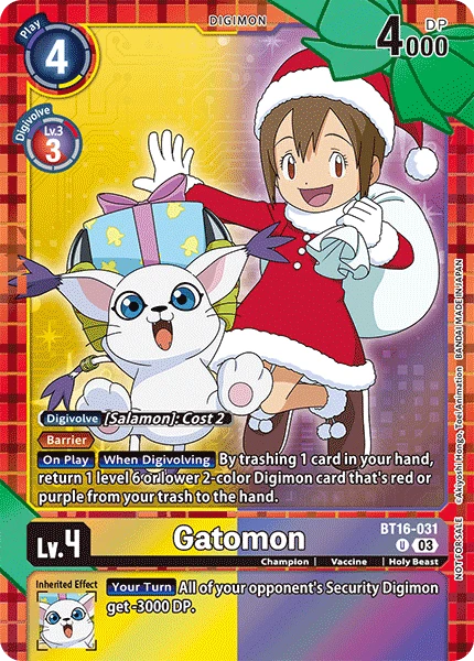 Digimon Card Game Sammelkarte BT16-031 Gatomon alternatives Artwork 1