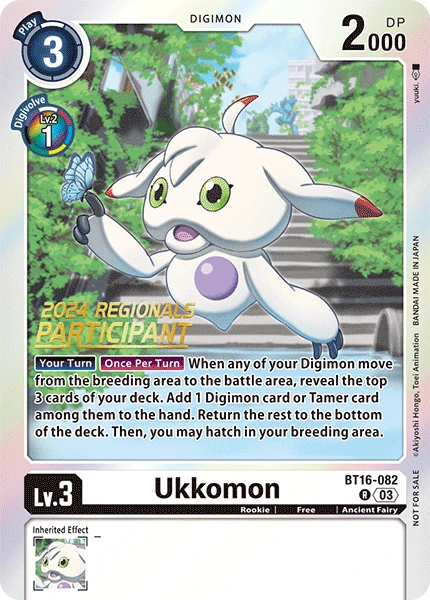 Digimon Card Game Sammelkarte BT16-082 Ukkomon alternatives Artwork 2