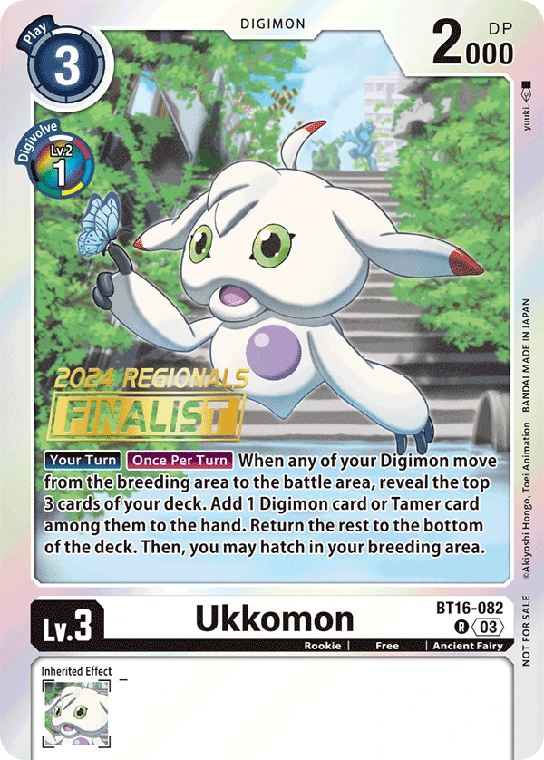 Digimon Card Game Sammelkarte BT16-082 Ukkomon alternatives Artwork 3
