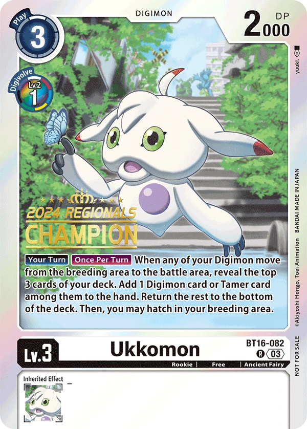 Digimon Card Game Sammelkarte BT16-082 Ukkomon alternatives Artwork 4