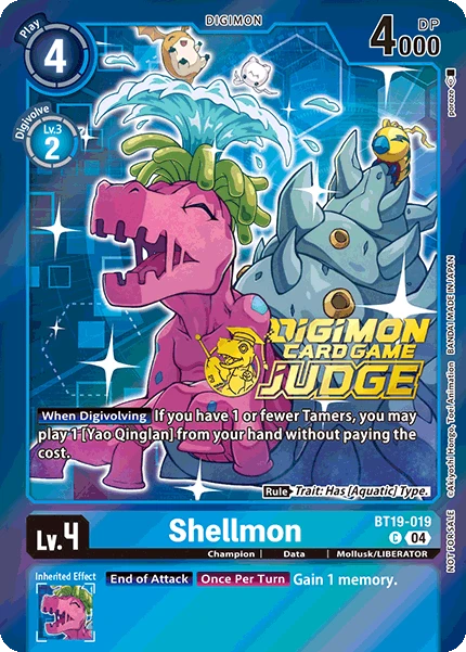 Digimon Card Game Sammelkarte BT19-019 Shellmon alternatives Artwork 1