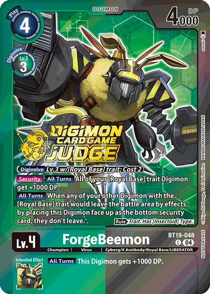 Digimon Card Game Sammelkarte BT19-048 ForgeBeemon alternatives Artwork 1