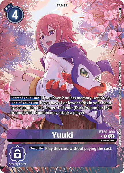 Digimon Card Game Sammelkarte BT20-090 Yuuki alternatives Artwork 2