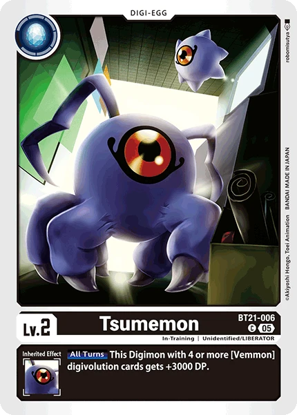 Digimon Card Game Sammelkarte BT21-006 Tsumemon